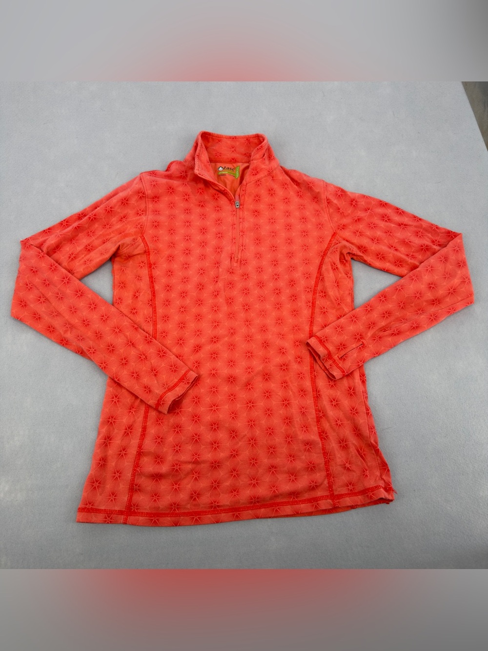 Tasc Performance Long Sleeve Organic Cotton Blend 1/2 Zip Shirt Jacket Sz XS